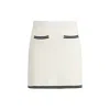 Self-portrait Self Portrait Women Ivory Bow Jacquard Knit Mini Skirt