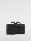 Self-portrait Crystal Box Clutch In Black