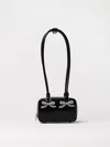 Self-portrait Self Portrait Curved Shoulder Bag In Black