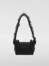 Self-portrait Christopher Kane Residency Shoulder Bag With All-over Sequins In Black