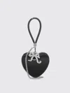 Self-portrait Heart Pochette In Black