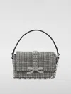 Self-portrait Rhinestone Micro Bag In 银色