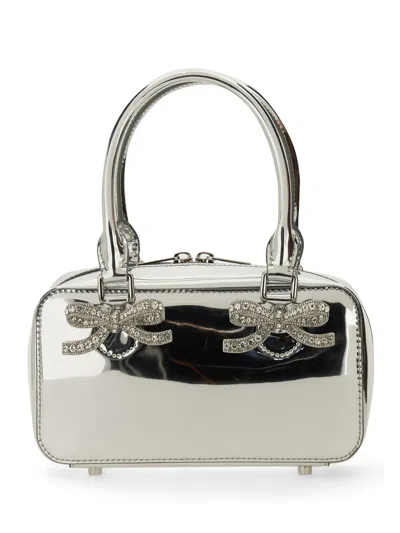 Self-portrait Mini Bag In Silver