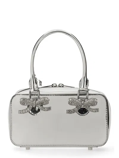 Self-portrait Mini Bag In Silver