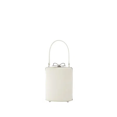 Self-portrait Mini Bow Bag - Silk - White