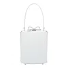 Self-portrait Bow Leather Bucket Bag In White