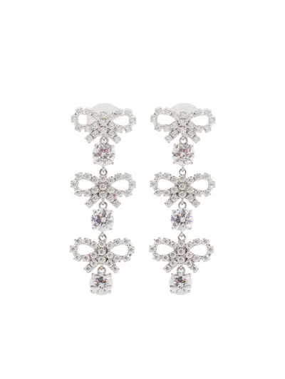 SELF-PORTRAIT MINI BOW DROP EARRINGS