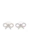 Self-portrait Micro Crystal Bow Earrings