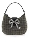 SELF-PORTRAIT MINI CRESCENT BOW BAG WITH CRYSTALS