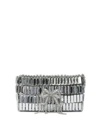Self-portrait Mini Crossbody Bag With Crystal Bow