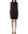 Self-portrait Women's Satin Chain Detail Mini Dress In Black