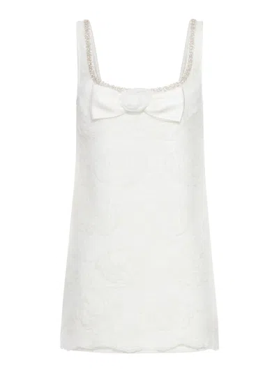Self-portrait Mini Dress In Tulle And Lace