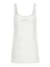 Self-portrait Mini Dress In Tulle And Lace In White
