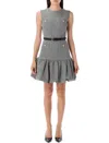 Self-portrait Self Portrait Women Prince Of Wales Check Mini Dress In Gray