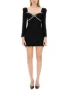 Self-portrait Bow-detail Embellished Minidress