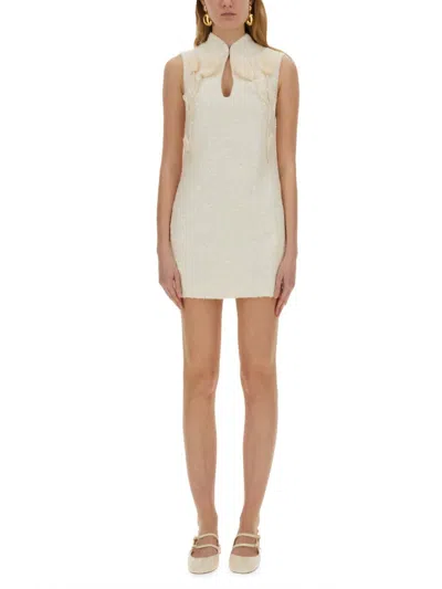 SELF-PORTRAIT MINI DRESS WITH FLORAL PATTERN