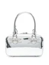 Self-portrait Silver-colored Handbag With Bows On The Front