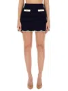 Self-portrait Crochet Mini Skirt