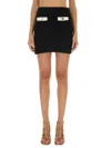 Self-portrait Self Portrait Black Alpaca Blend Skirt Women In Black
