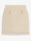 Self-portrait Mini Skirt Self-portrit In Neutral