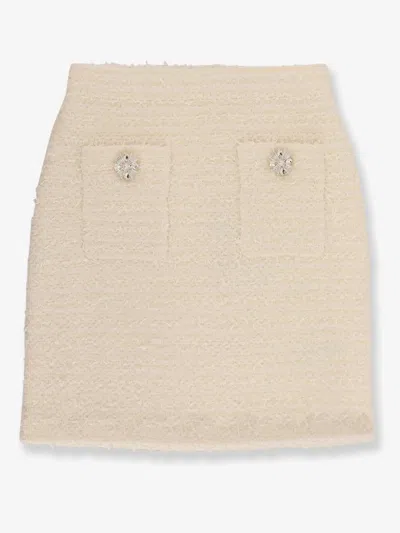 Self-portrait Mini Skirt Self-portrit In Neutral