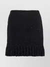 Self-portrait Knitted Mini Skirt