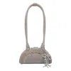 Self-portrait Mini Suede Bow Charm Shoulder Bag