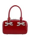 Self-portrait Rhinestone-embellished Mini Bag In Bugundy
