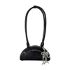 Self-portrait Mini With Charm Shoulder Bag - Leather - Black