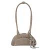 Self-portrait 'suede Mini With Charm' Shoulder Bag In Brown