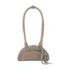 Self-portrait Mini Shoulder Bag With Charm Detail In Brown