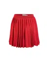 SELF-PORTRAIT PLEATED KNIT MINISKIRT