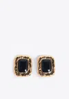 Self-portrait Molded Enamel Earrings