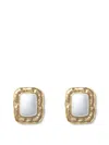 Self-portrait Mottled Gold-plated Earrings In Gold