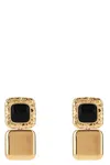 Self-portrait Mottled Gold Black Tiered Earrings Accessories
