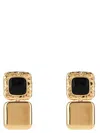 Self-portrait 'mottled Gold Black Tiered' Earrings In Gold