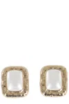 Self-portrait Mottled Gold-plated Earrings In Gold
