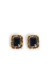 Self-portrait Mottled Gold-plated Brass Earrings In Gold
