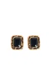 Self-portrait Molded Enamel Earrings In Gold