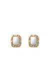 Self-portrait Mottled Gold-plated Earrings In Yellow