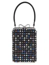 Self-portrait Multi Crystal Chainmail Hand Bags Multicolor In Multi