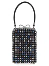 Self-portrait Multi Crystal Chainmail Hand Bags Multicolor In Multi