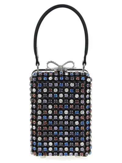 Self-portrait Multi Crystal Chainmail Handbag