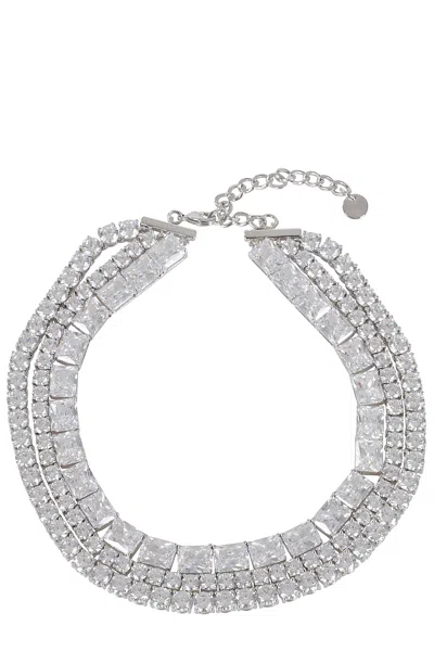 SELF-PORTRAIT MULTI CRYSTAL CHOKER