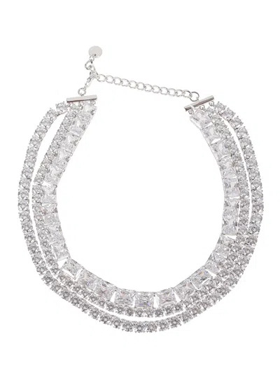 SELF-PORTRAIT MULTI CRYSTAL CHOKER