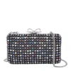 Self-portrait Crystal Embellished Clutch In Multi