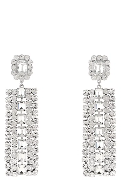 SELF-PORTRAIT SELF PORTRAIT 'MULTI CRYSTAL DROPLET' EARRINGS