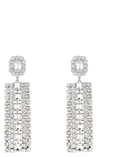 SELF-PORTRAIT SELF-PORTRAIT 'MULTI CRYSTAL DROPLET' EARRINGS
