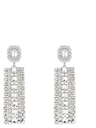 Self-portrait 'multi Crystal Droplet' Earrings