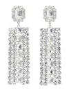 Self-portrait Multi Crystal Droplet Jewelry Silver In Metallic